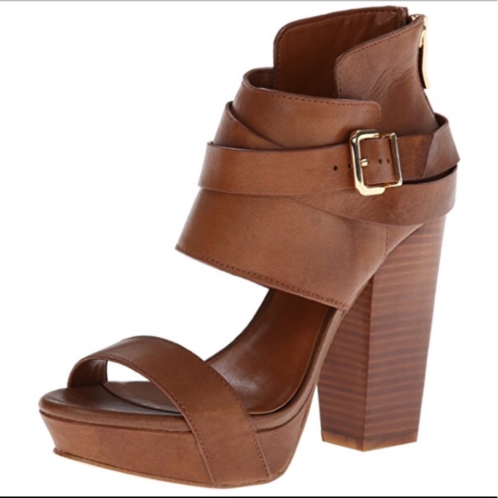 BCBGeneration Gooney Toffee Leather Dress Pump 7.5